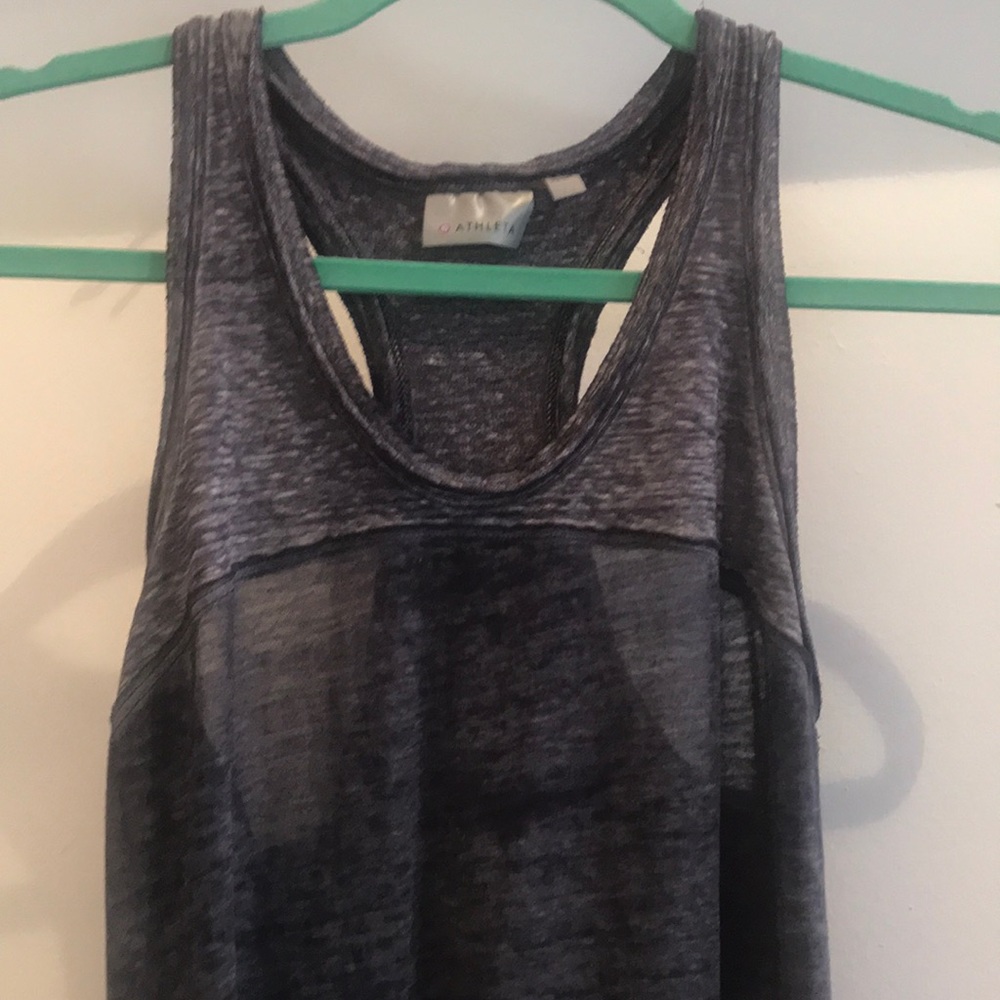 Purple athleta racer back tank dress